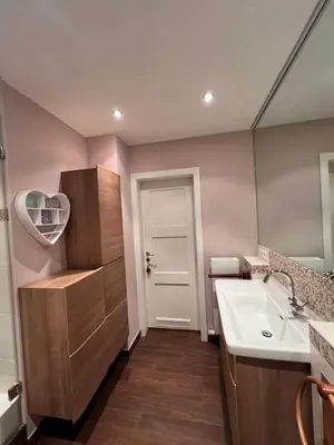 Küche/Küchenzeile in der Unterkunft Albert-Schulte-Park Apartment- Worms