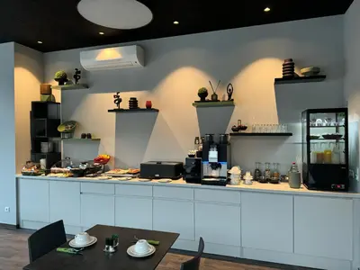 Küche/Küchenzeile in der Unterkunft GuestHouse Große Linde