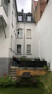 Ein Garten an der Unterkunft 1-Zimmer Gartenwohnung in Speyer