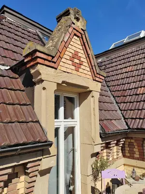 Das Gebäude in dem sich die Ferienwohnung befindet