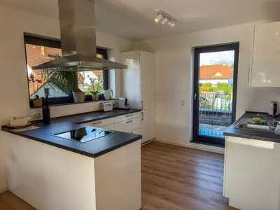 Küche/Küchenzeile in der Unterkunft Vyne Apartments - Terrasse - Grill - Privatparkplatz