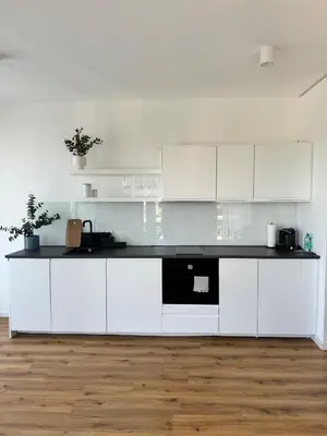 Küche/Küchenzeile in der Unterkunft Neuwertiges Apartment in zentraler Lage
