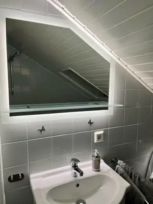 Ein Badezimmer in der Unterkunft Zentrale Ferienwohnung am Buhlschen Park in Deidesheim