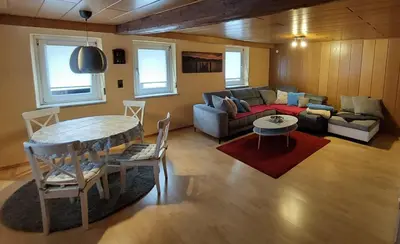Ein Sitzbereich in der Unterkunft Villa Agnes