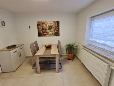 Küche/Küchenzeile in der Unterkunft Schöne helle Wohnung in Malsch