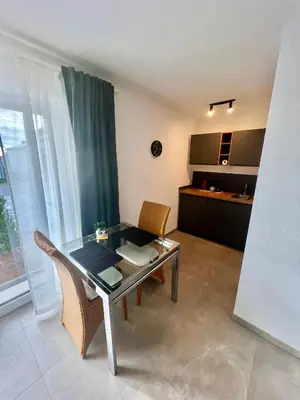 Küche/Küchenzeile in der Unterkunft Ferienwohnung im Odenwald