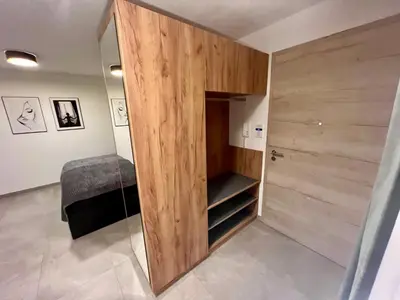 Ein Bett oder Betten in einem Zimmer der Unterkunft Ferienwohnung im Odenwald