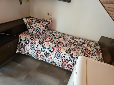 Ein Bett oder Betten in einem Zimmer der Unterkunft Ferienwohnung im Besigheim