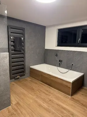 Ein Badezimmer in der Unterkunft Spessart Chalet