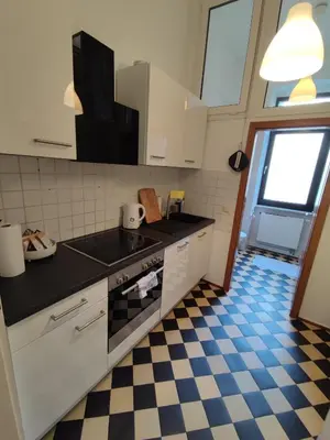 Küche/Küchenzeile in der Unterkunft Zen Apartment - 2 bedrooms - kitchen - balcony