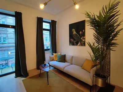 Ein Sitzbereich in der Unterkunft Zen Apartment - 2 bedrooms - kitchen - balcony