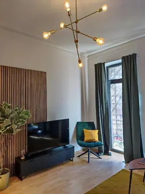 Ein Sitzbereich in der Unterkunft Zen Apartment - 2 bedrooms - kitchen - balcony