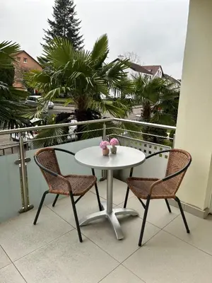 Ein Balkon oder eine Terrasse in der Unterkunft Alex Design Appartment