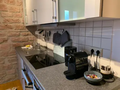 Küche/Küchenzeile in der Unterkunft Stilvolle Maisonette