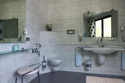 Ein Badezimmer in der Unterkunft Hotel Deutsches Haus