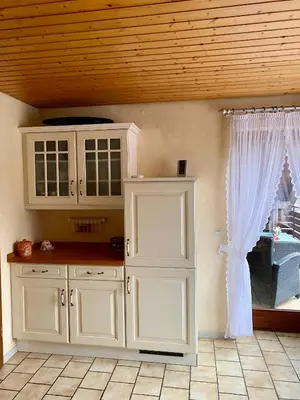 Küche/Küchenzeile in der Unterkunft Schöne Wohnung im Grünen