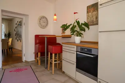Küche/Küchenzeile in der Unterkunft Luxus-Apartment im Sternenhof