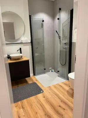 Ein Badezimmer in der Unterkunft Wohnung in Eutingen