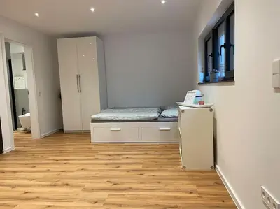 Ein Bett oder Betten in einem Zimmer der Unterkunft Wohnung in Eutingen