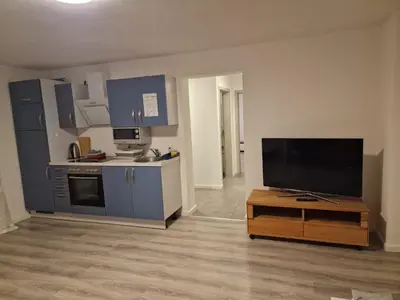 Küche/Küchenzeile in der Unterkunft Ferienwohnung Sumi