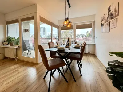 Grundriss der Unterkunft 3 Zimmer Apartment, 95 qm, max 5 Personen, Balkon, Garage, Internet 100 MBit