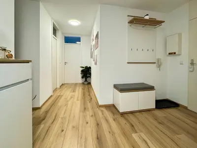 Grundriss der Unterkunft 3 Zimmer Apartment, 95 qm, max 5 Personen, Balkon, Garage, Internet 100 MBit