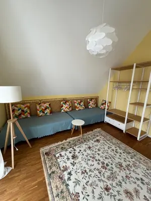 Ein Bett oder Betten in einem Zimmer der Unterkunft Wohnen am Seebach II