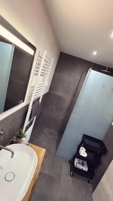 Ein Badezimmer in der Unterkunft Heimatliebe Erfweiler Wohnung VIER