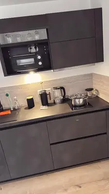 Küche/Küchenzeile in der Unterkunft Heimatliebe Erfweiler Wohnung VIER