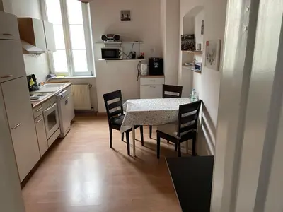 Küche/Küchenzeile in der Unterkunft Holländers Apartment