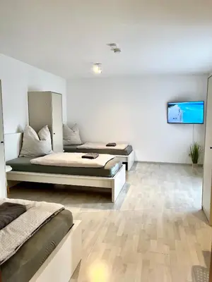 TV/Unterhaltungsangebot in der Unterkunft L5 Apartments - Ganze Wohnung, Küche, Bad, WLAN, Terrasse