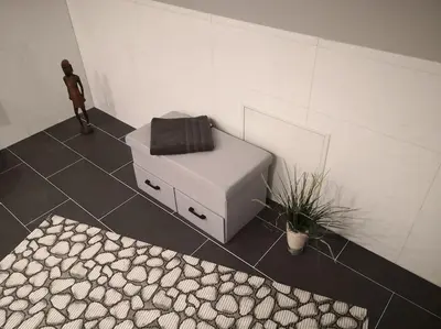 Ein Bett oder Betten in einem Zimmer der Unterkunft Über den Dächern von Mörfelden-Walldorf
