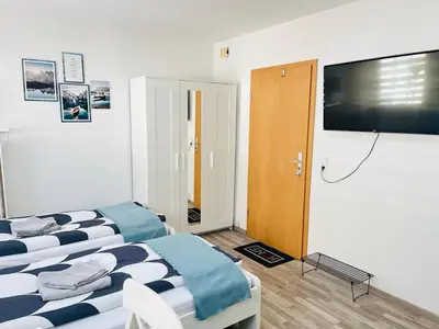 Ein Bett oder Betten in einem Zimmer der Unterkunft LENASTAY I Nette Unterkunft I Günstige Lage