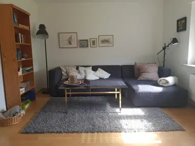 Ein Sitzbereich in der Unterkunft Ferienwohnung 'dasBRENNERs'