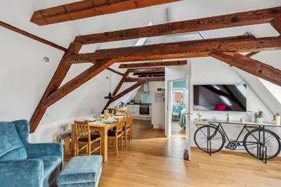 TV/Unterhaltungsangebot in der Unterkunft Feuerstein - 2 BR-Appartment Smart-TV