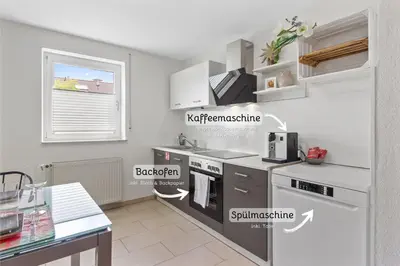 Küche/Küchenzeile in der Unterkunft Wohnung in Wachenheim