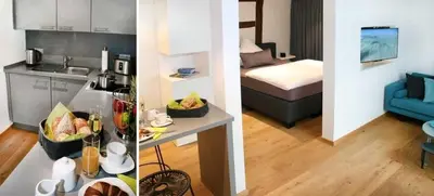 Küche/Küchenzeile in der Unterkunft Adlerhorst - Boarding House