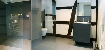 Ein Badezimmer in der Unterkunft Adlerhorst - Boarding House