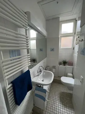 Ein Badezimmer in der Unterkunft Ruhig & Mitten in der Altstadt, nahe Uni&Schloss