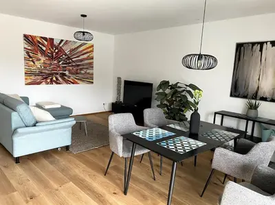TV/Unterhaltungsangebot in der Unterkunft Modernes City-Apartment