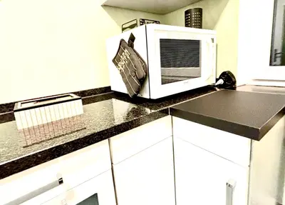 Küche/Küchenzeile in der Unterkunft Business- Apartment Worms # guesthouse- Monteure willkommen