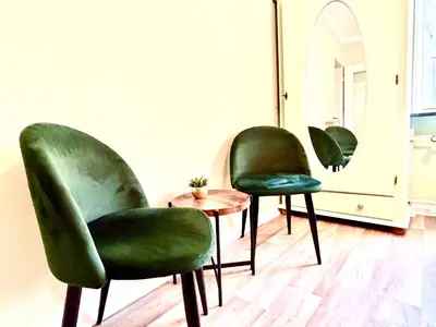 Ein Sitzbereich in der Unterkunft Business- Apartment Worms # guesthouse- Monteure willkommen