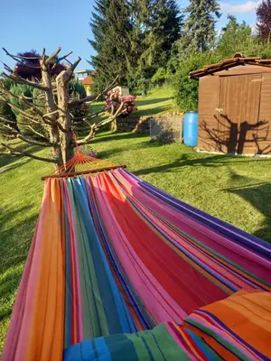 Ein Garten an der Unterkunft Wickys Igelnest