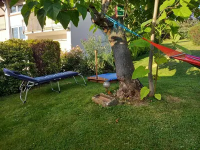 Ein Garten an der Unterkunft Wickys Igelnest