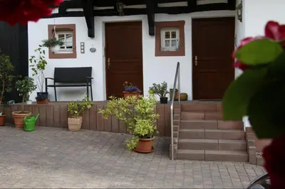 Ein Garten an der Unterkunft Alte Hütte