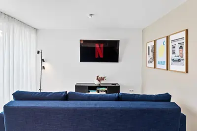 TV/Unterhaltungsangebot in der Unterkunft DaCasa Apartment zentral SmartTV