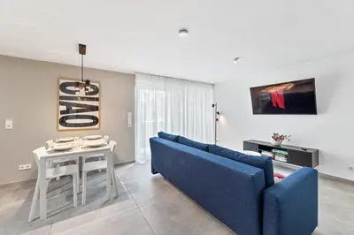 TV/Unterhaltungsangebot in der Unterkunft DaCasa Apartment zentral SmartTV