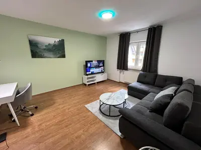 TV/Unterhaltungsangebot in der Unterkunft Zentrale 3Zimmer Wohnung mit Stellplatz