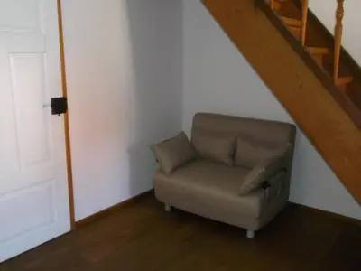 Ein Sitzbereich in der Unterkunft Ferienhaus mit Garten im Odenwald zu vermieten