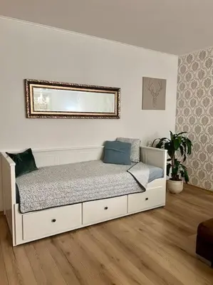 Ein Bett oder Betten in einem Zimmer der Unterkunft Schöne Ferienwohnung im Schwarzwald